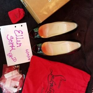 CL Yootish Size 42 Black Patent Leather 100mm heel